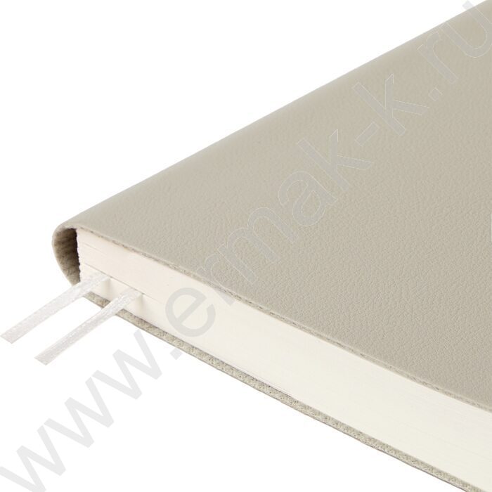 Ежедневник н/дат А5 128л Grand серый,ляссе:два в цвет обложки,линейка | Фото 5