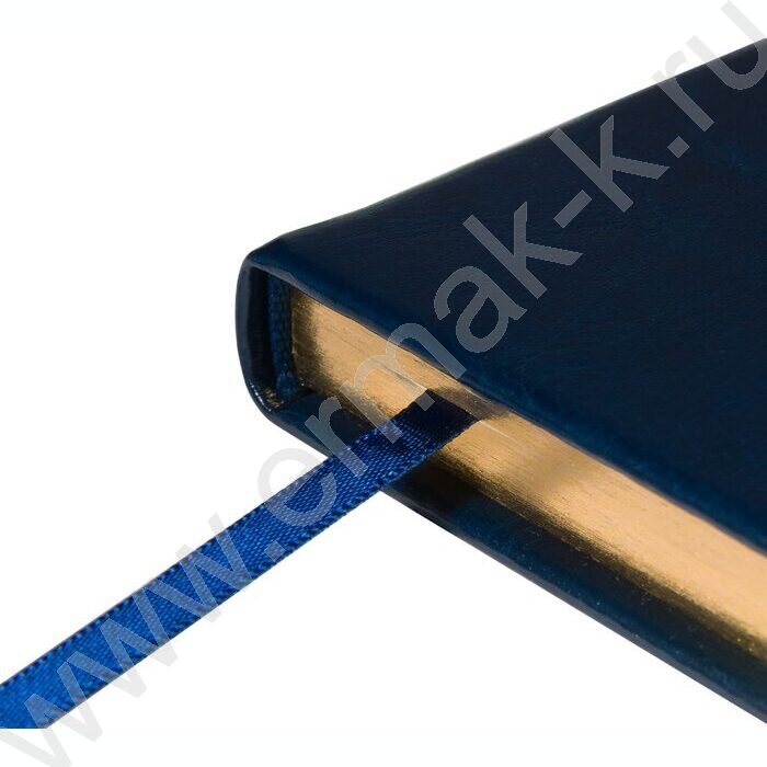 Ежедневник н/дат А5 136л Megapolis Nebraska синий,обрез блока:золотой,ляссе,линейка | Фото 7