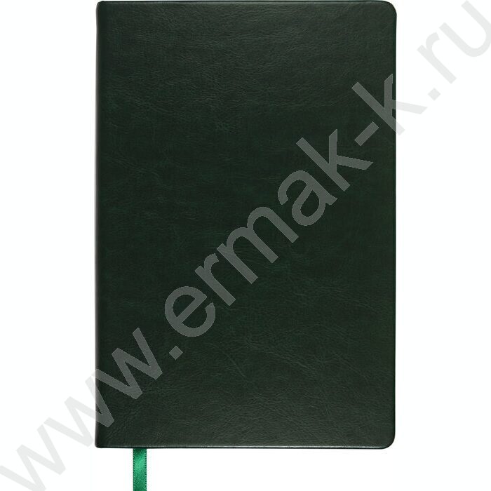Ежедневник н/дат А5 136л Megapolis Nebraska зеленый,обрез блока:золотой,ляссе,линейка | Фото 2