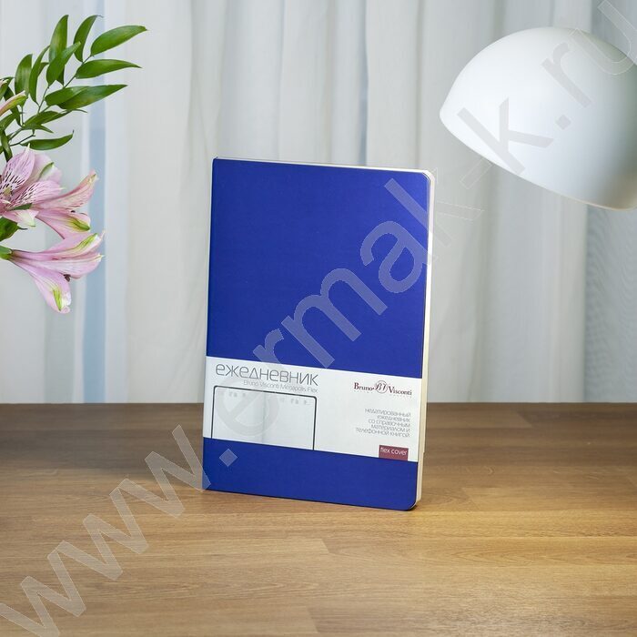 Ежедневник н/дат А5 136л Megapolis Velvet Flex синий,искус.кожа SOFT TOUCH,линейка | Фото 9
