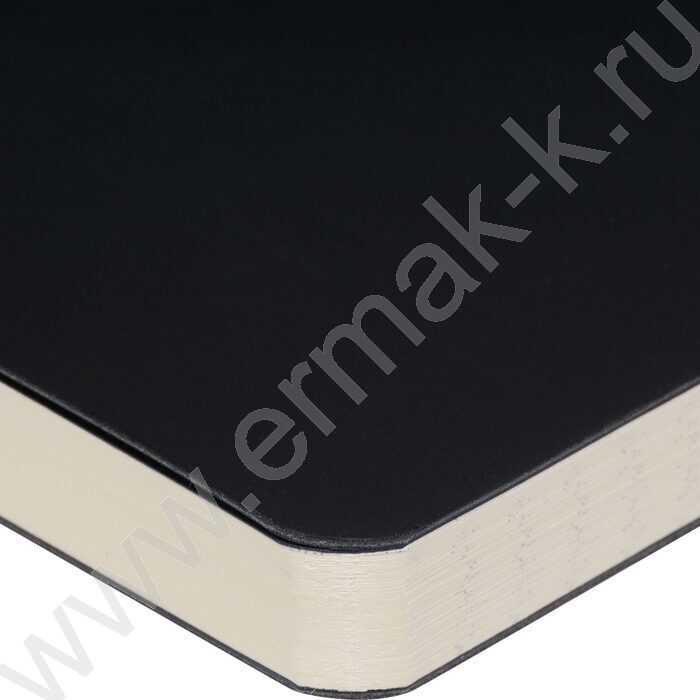 Ежедневник н/дат А5 136л Megapolis Velvet Flex черный,искус.кожа SOFT TOUCH,линейка | Фото 4