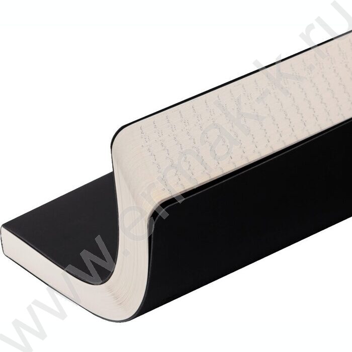 Ежедневник н/дат А5 136л Megapolis Velvet Flex черный,искус.кожа SOFT TOUCH,линейка | Фото 5