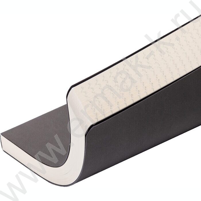 Ежедневник н/дат А5 136л Megapolis Velvet Flex серый,искус.кожа SOFT TOUCH,линейка | Фото 4