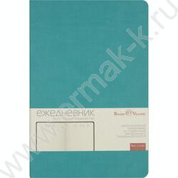 Ежедневник н/дат А5 136л Megapolis Velvet Flex морская волна,искус.кожа SOFT TOUCH,линейка NEW | Фото 2