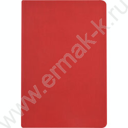 Ежедневник н/дат А5 136л Megapolis Color красный,искус.кожа SOFT TOUCH,ляссе,линейка NEW | Фото 2