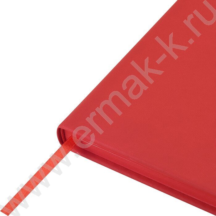 Ежедневник н/дат А5 136л Megapolis Color красный,искус.кожа SOFT TOUCH,ляссе,линейка | Фото 8