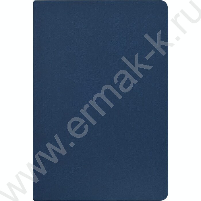 Ежедневник н/дат А5 136л Megapolis Color темно-синий,искус.кожа SOFT TOUCH,ляссе,линейка | Фото 2