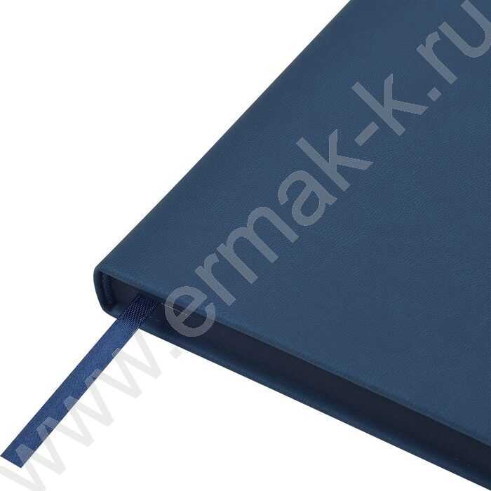 Ежедневник н/дат А5 136л Megapolis Color темно-синий,искус.кожа SOFT TOUCH,ляссе,линейка | Фото 7