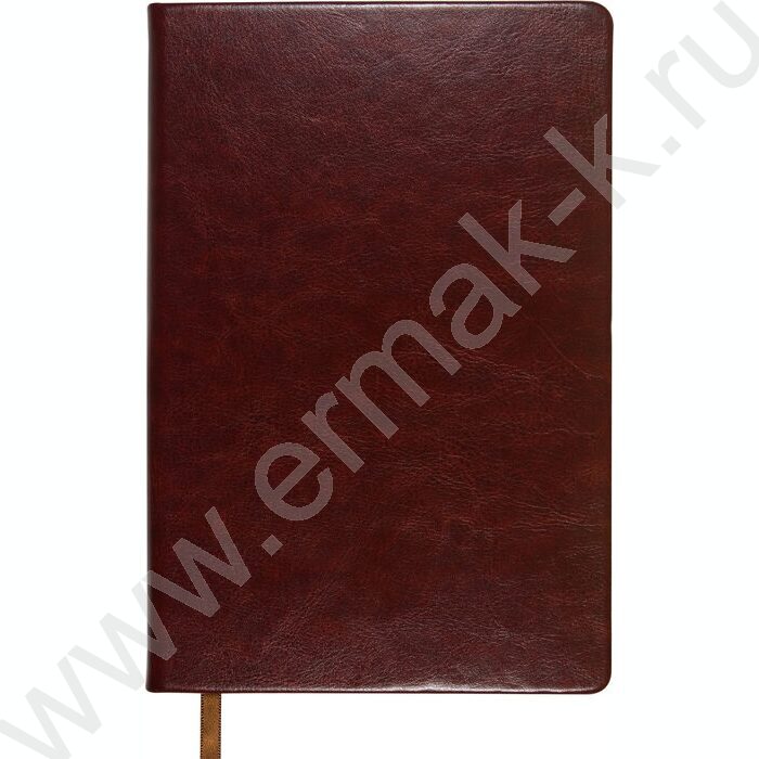 Ежедневник н/дат А5 136л Megapolis Nebraska коричневый,обрез блока:золотой,ляссе,линейка | Фото 2