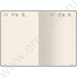 Ежедневник н/дат А5 136л Megapolis Color морская волна,искус.кожа SOFT TOUCH,ляссе,линейка NEW | Фото 3