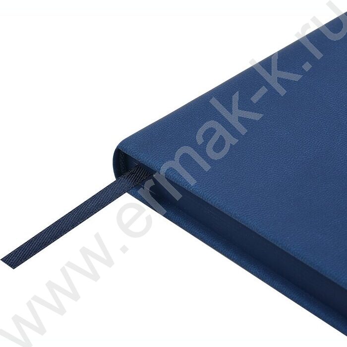 Ежедневник н/дат А5 136л Megapolis Color синий,искус.кожа SOFT TOUCH,ляссе,линейка | Фото 6