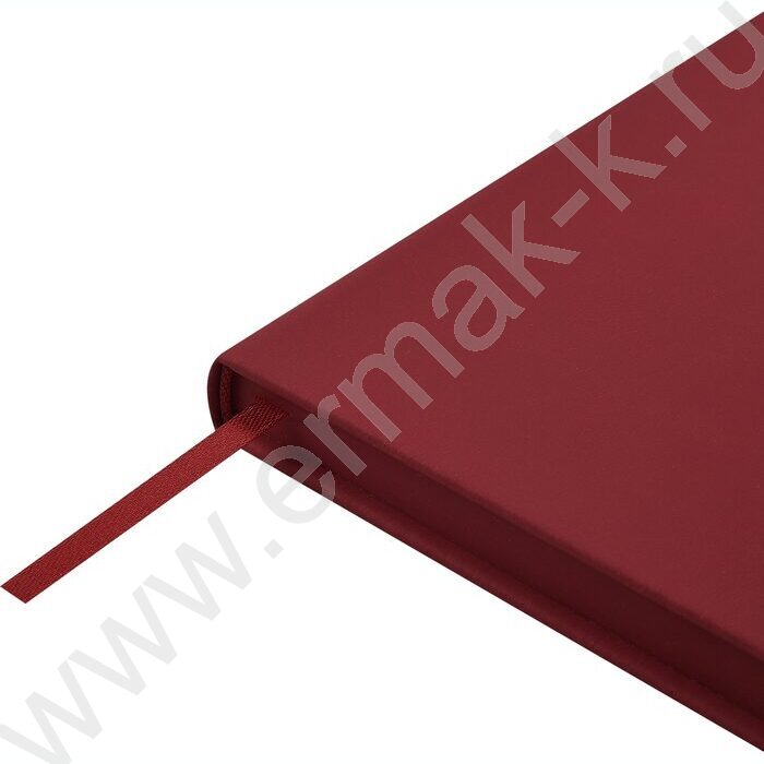 Ежедневник н/дат А5 136л Megapolis Color бордовый,искус.кожа SOFT TOUCH,ляссе,линейка | Фото 7