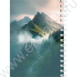 Зап. книжка  80л А6 спираль "Горные пейзажи и вдохновление" ассорти NEW | Фото 5
