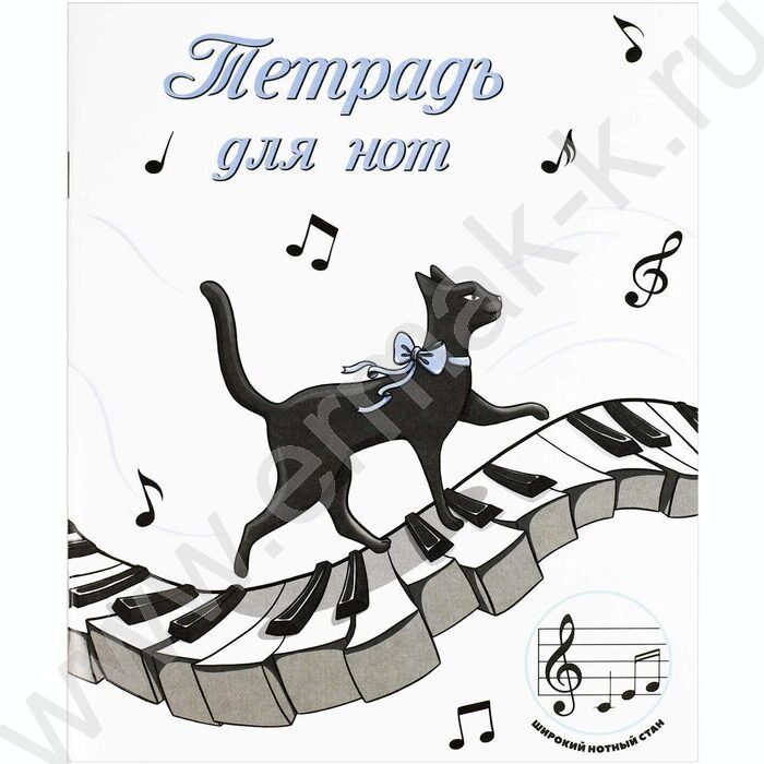 Тетрадь для нот 24л А5+ мл.классы "Музыкальная походка" расширенный нотный стан | Фото 1