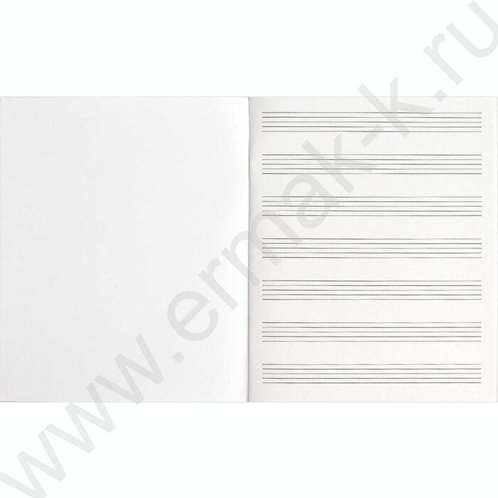 Тетрадь для нот 24л А5+ мл.классы "Кот-барабанщик" расширенный нотный стан | Фото 3