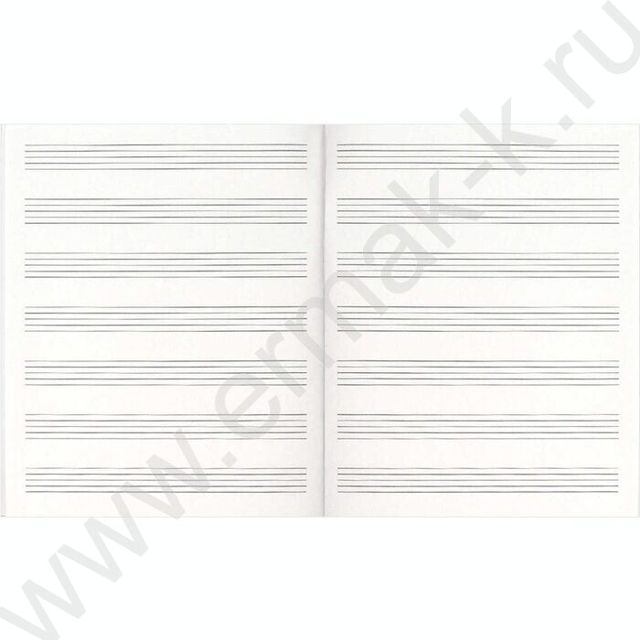 Тетрадь для нот 24л А5+ мл.классы "Кот-барабанщик" расширенный нотный стан | Фото 4