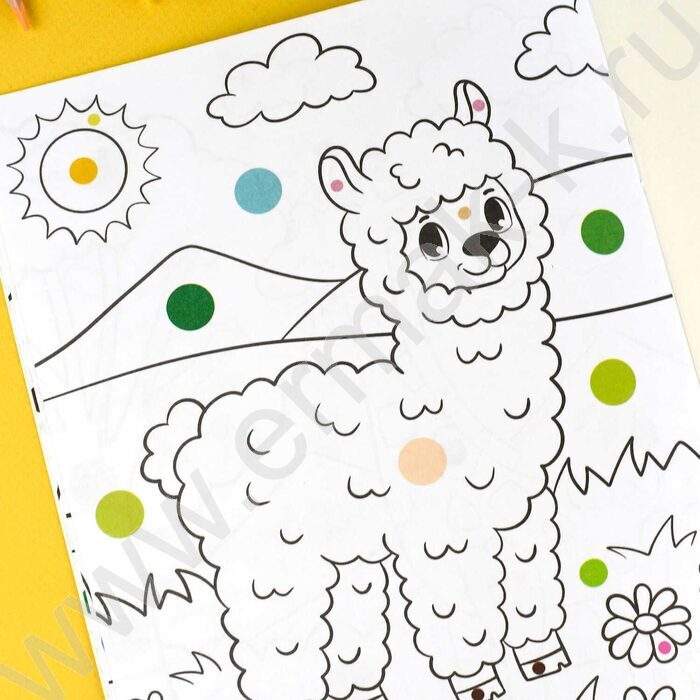 Раскраска 165*235 Раскраска по цветным точкам.Животные | Фото 5