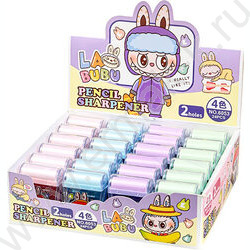 Точилка 2отв. пластик/с контейнером/ Зубастик ассорти+ластик NEW | Фото 2