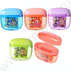 Точилка 2отв. пластик/с контейнером/ Зубастик ассорти NEW | Фото 1