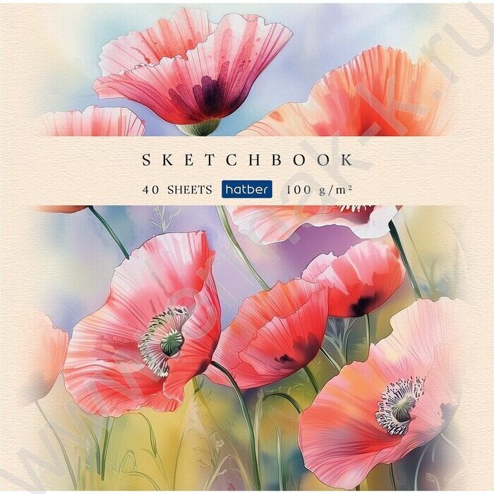 Скетчбук  40л А5 "Ботаника" без линовки 100г/кв.м | Фото 1