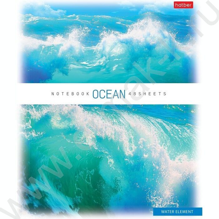 Тетрадь  48л линейка пл.обл. "Ocean" ассорти | Фото 2