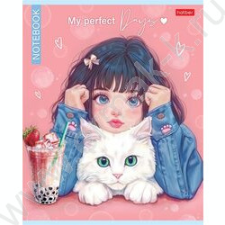 Тетрадь  48л клетка "Bubble tea" /ламинация Soft-touch/ NEW | Фото 3