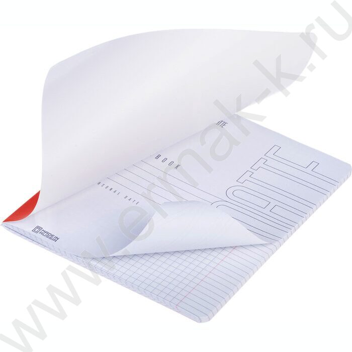 Тетрадь  48л клетка "SoloMatte- Красный шелк" /ламинация Soft-touch/ | Фото 2