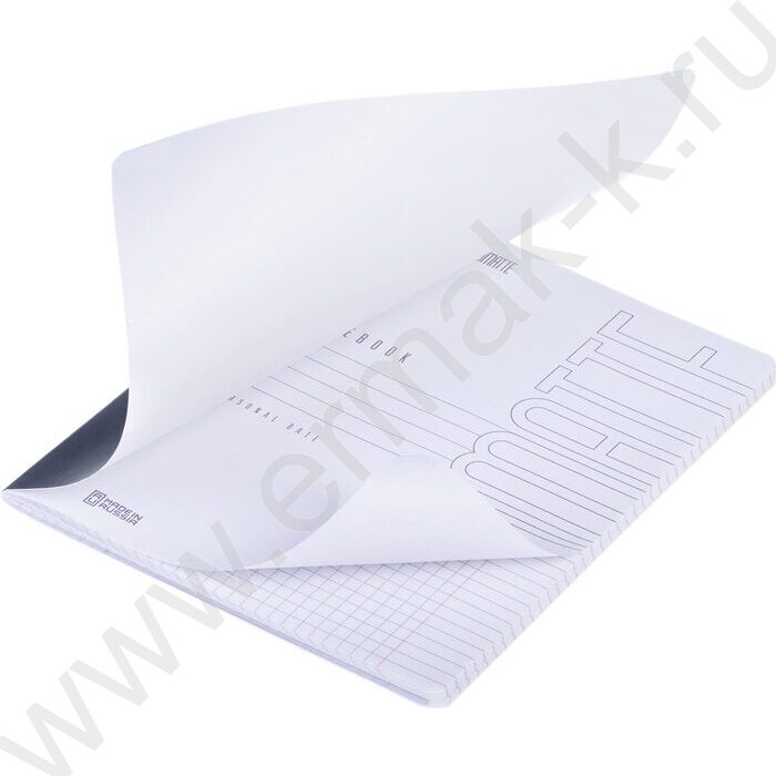 Тетрадь  48л клетка "SoloMatte- Сапфир" /ламинация Soft-touch/ | Фото 2