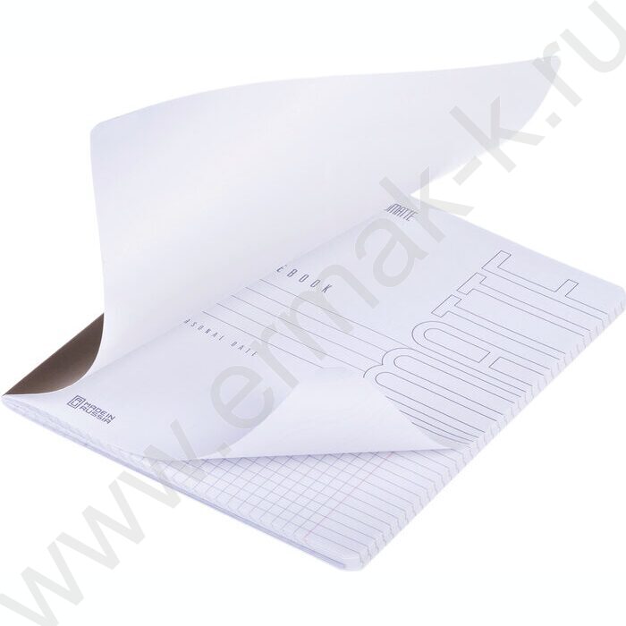 Тетрадь  48л клетка "SoloMatte- Шоколадный мусс" /ламинация Soft-touch/ | Фото 2