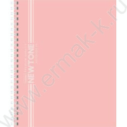 Тетрадь  96л клетка/спираль "NEWtone PASTEL Розовый кварц" /ламинация Soft-touch/ NEW | Фото 1