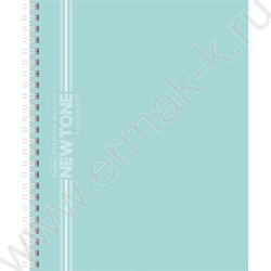 Тетрадь  96л линейка/спираль "NEWtone PASTEL Зеленый нефрит" /ламинация Soft-touch/ NEW | Фото 1