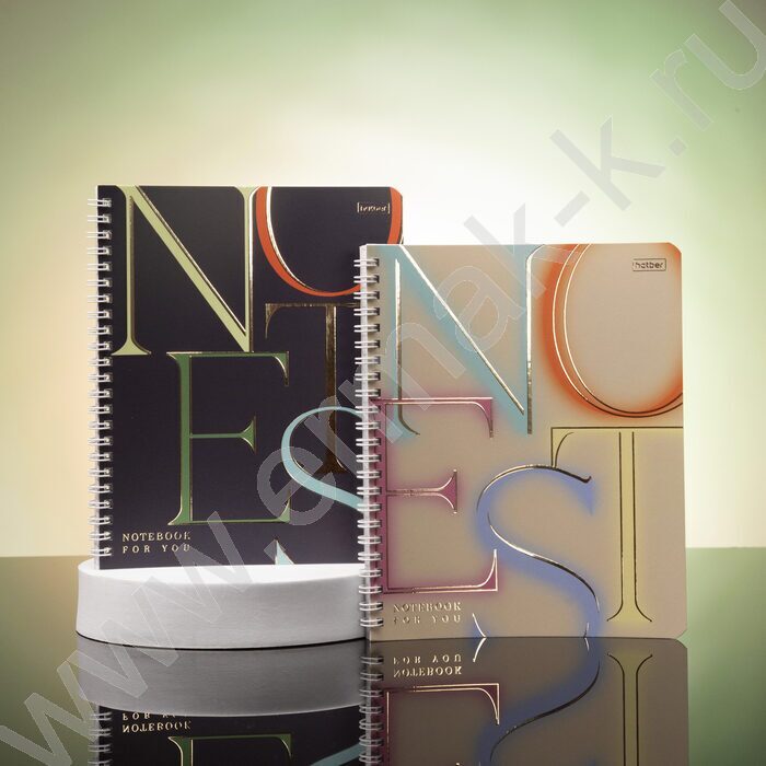 Тетрадь  96л клетка/спираль "Notes" /мат.ламин. 3D фольга/ ассорти | Фото 5