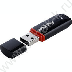 Съемный носитель информации 32GB USB Flash Drive <USB 2.0> черный "Crown" NEW | Фото 2