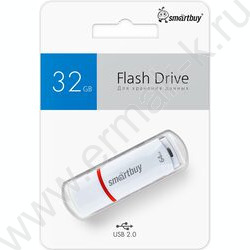 Съемный носитель информации 64GB USB Flash Drive <USB 2.0> белый "Crown" NEW | Фото 3