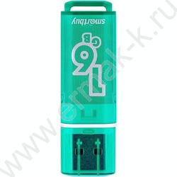 Съемный носитель информации 16GB USB Flash Drive <USB 2.0> зеленый "Glossy" NEW | Фото 1