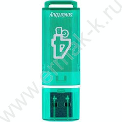 Съемный носитель информации  4GB USB Flash Drive <USB 2.0> зеленый "Glossy" NEW | Фото 1