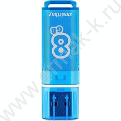 Съемный носитель информации  8GB USB Flash Drive <USB 2.0> голубой "Glossy" NEW | Фото 1