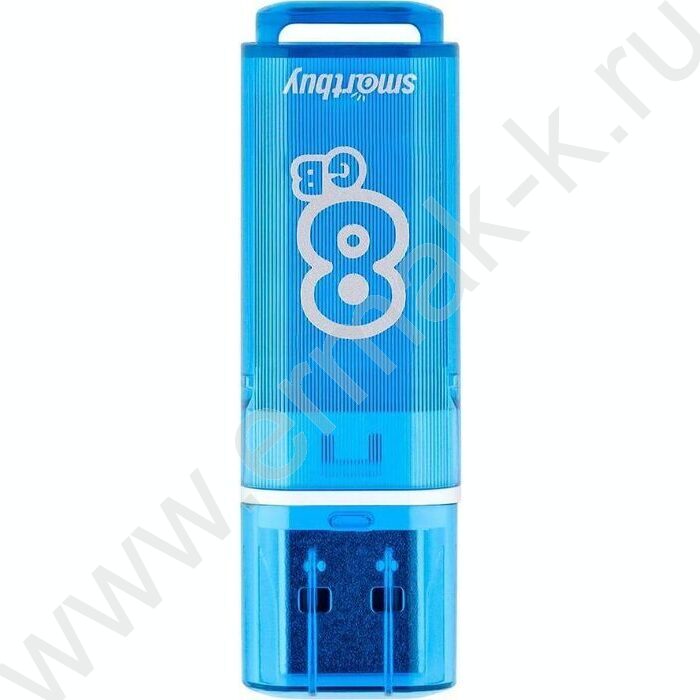 Съемный носитель информации  8GB USB Flash Drive <USB 2.0> голубой "Glossy" | Фото 1