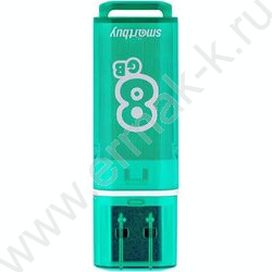 Съемный носитель информации  8GB USB Flash Drive <USB 2.0> зеленый "Glossy" NEW | Фото 1
