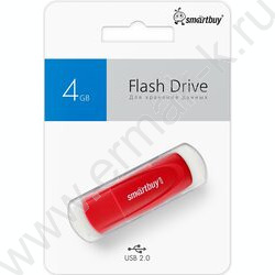 Съемный носитель информации  4GB USB Flash Drive <USB 2.0> красный "Scout" NEW | Фото 4