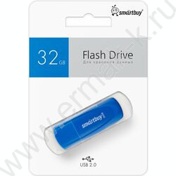 Съемный носитель информации 32GB USB Flash Drive <USB 2.0> синий "Scout" NEW | Фото 4