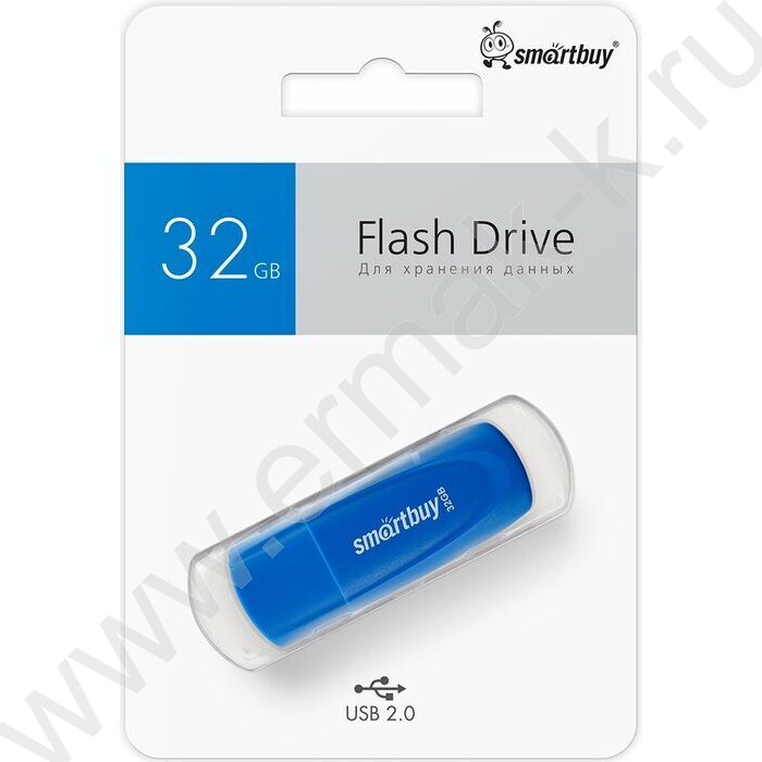 Съемный носитель информации 32GB USB Flash Drive <USB 2.0> синий "Scout" | Фото 4