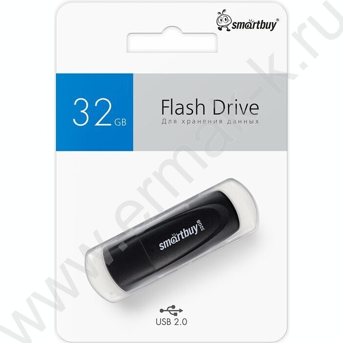 Съемный носитель информации 32GB USB Flash Drive <USB 2.0> черный "Scout" | Фото 4