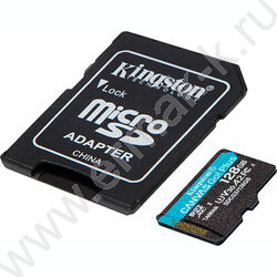 Карта памяти microSDXC 128Gb Canvas Go Plus,UHS-I U3, 170 Мб/с (class 10), с адапером NEW | Фото 2