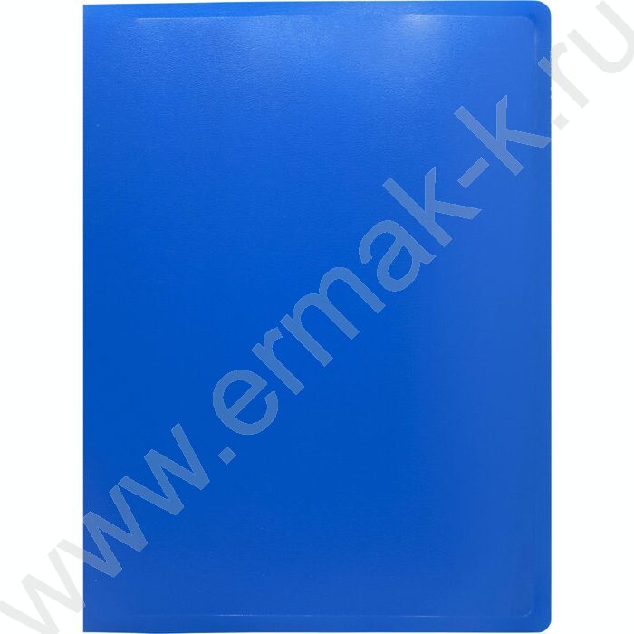 Папка с бок.пруж.скоросшивателем синяя /пластик 0,5мм | Фото 1