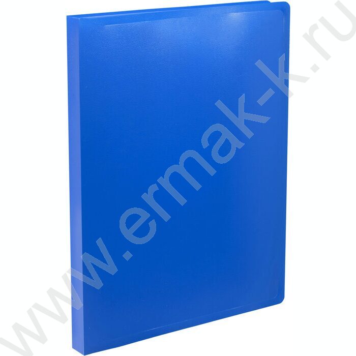 Папка с бок.пруж.скоросшивателем синяя /пластик 0,5мм | Фото 2