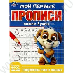 Пропись А5 Мои первые прописи.Пишем буквы | Фото 1