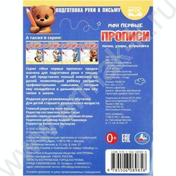 Пропись А5 Мои первые прописи.Линии,узоры,штриховка | Фото 5