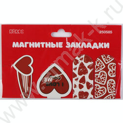 Закладки магнитные "Сердечки" набор 4шт NEW | Фото 3