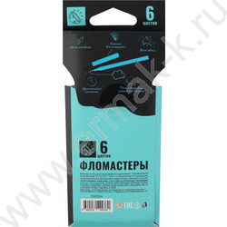 Фломастеры   6цв ERGO Light смываемые вентилируемый колпачок,европодвес пл/уп NEW | Фото 4